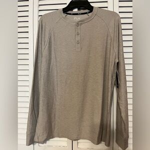 NWT Men’s FLX Luxury Soft Long Sleeve Henley Moisture Wicking Sz M